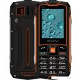 Телефон Maxvi R10 (черный/оранжевый)