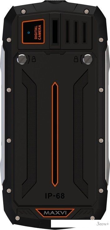 Телефон Maxvi R10 (черный/оранжевый)