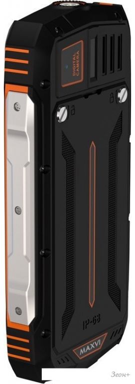 Телефон Maxvi R10 (черный/оранжевый)