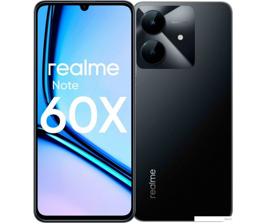 Телефон Realme Note 60x RMX3938 4GB/128GB (черный)