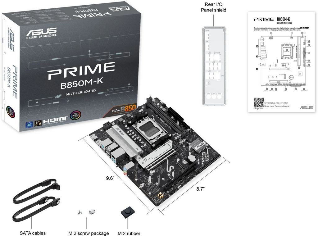 Материнская плата ASUS Prime B850M-K