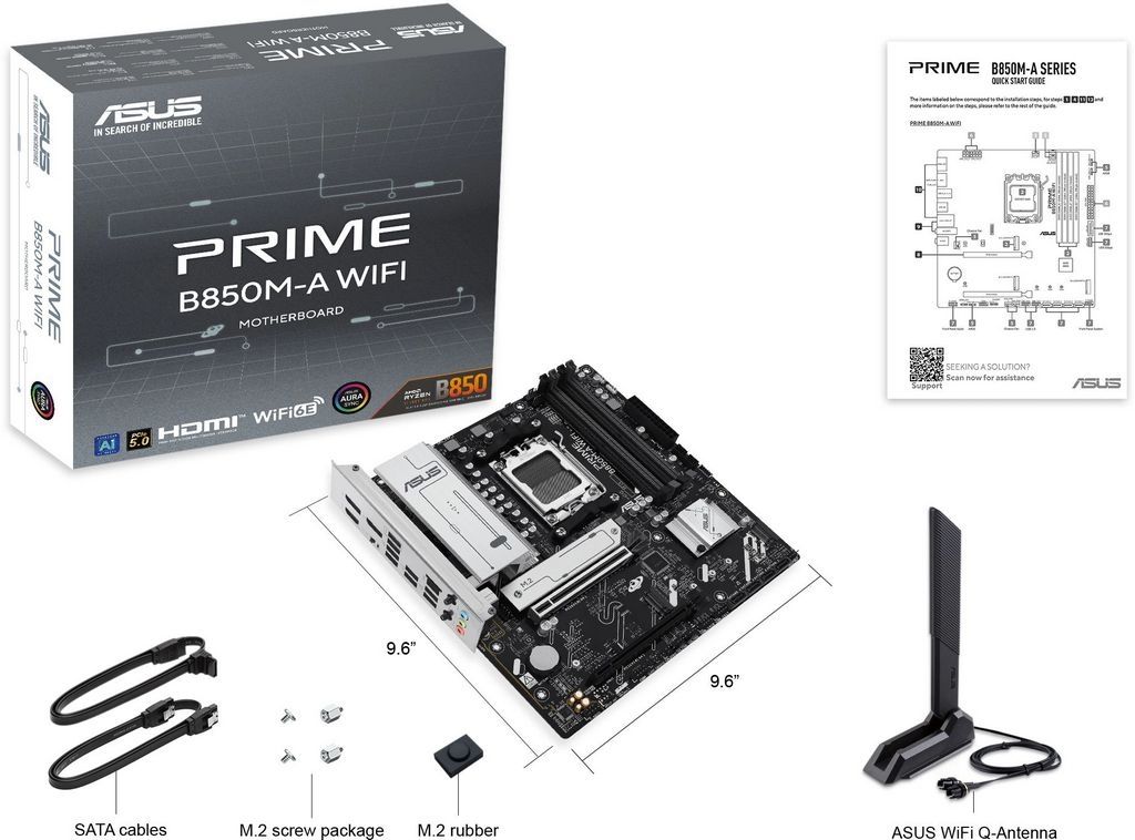 Материнская плата ASUS Prime B850M-A WiFi