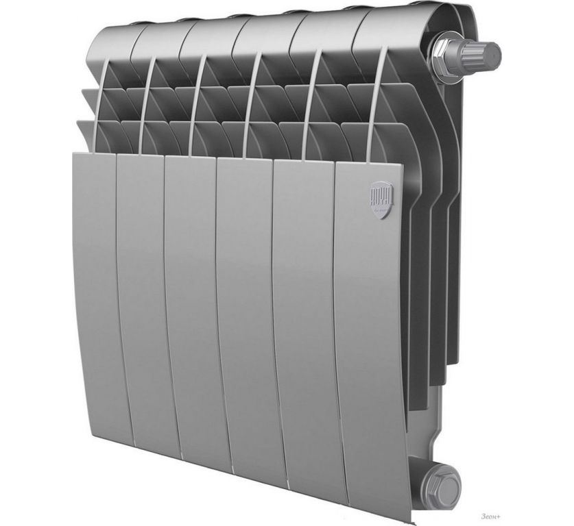 Дизайн-радиатор Royal Thermo Biliner 350 Silver Satin VR80 - 6 секций