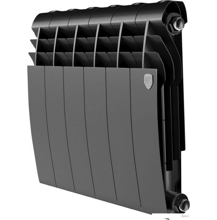 Биметаллический радиатор Royal Thermo Biliner B 350 Черный - 6 секций