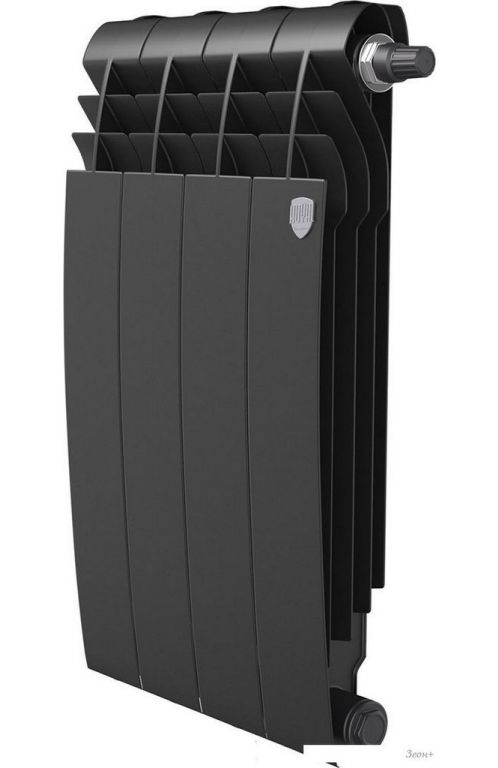 Биметаллический радиатор Royal Thermo Biliner B 500 Черный - 4 секций
