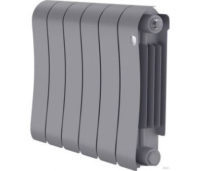 Биметаллический радиатор Royal Thermo Infinity 300 Silver Satin - 6 секций