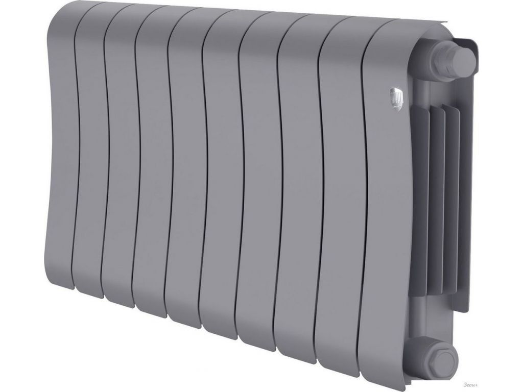 Биметаллический радиатор Royal Thermo Infinity 300 Silver Satin VR80 - 10 секций