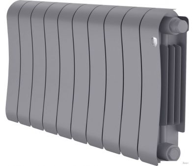 Биметаллический радиатор Royal Thermo Infinity 300 Silver Satin VR80 - 10 секций
