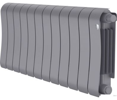 Биметаллический радиатор Royal Thermo Infinity 300 Silver Satin VR80 - 12 секций