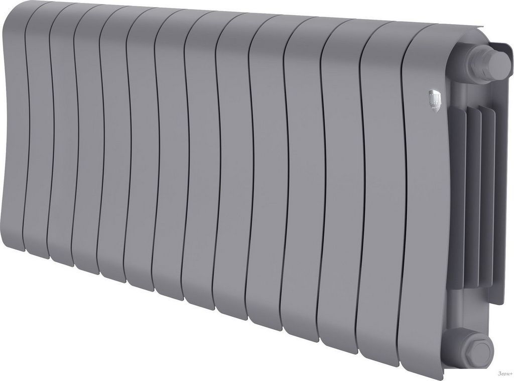 Биметаллический радиатор Royal Thermo Infinity 300 Silver Satin VR80 - 14 секций