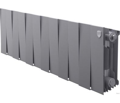 Биметаллический радиатор Royal Thermo PianoForte 200 Серебристый - 12 секций