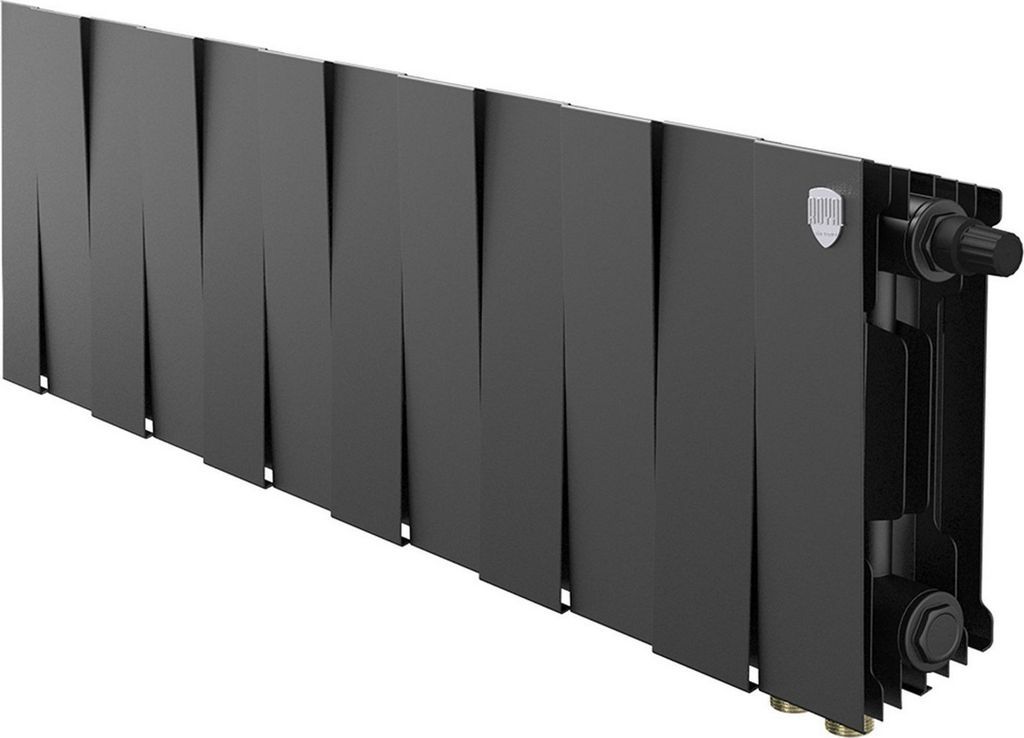 Биметаллический радиатор Royal Thermo PianoForte 200 Черный VR80- 12 секций