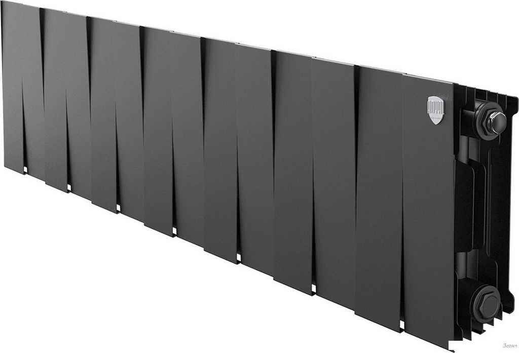 Биметаллический радиатор Royal Thermo PianoForte 200 Черный- 14 секций