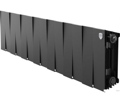 Биметаллический радиатор Royal Thermo PianoForte 200 Черный- 14 секций