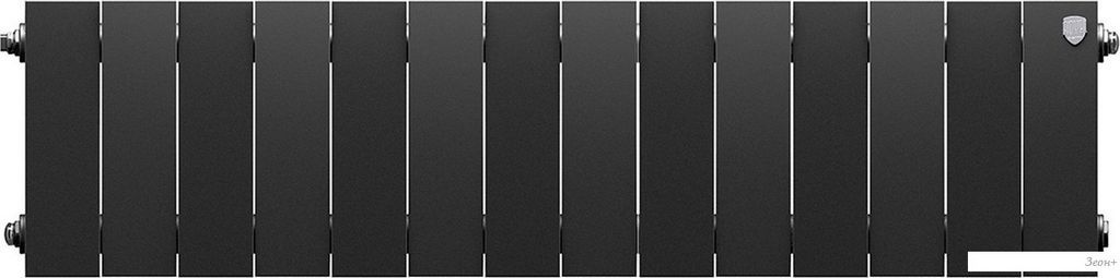 Биметаллический радиатор Royal Thermo PianoForte 200 Черный- 14 секций