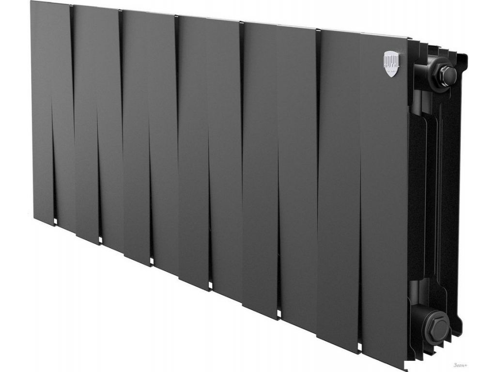 Биметаллический радиатор Royal Thermo PianoForte 300 Черный - 12 секций