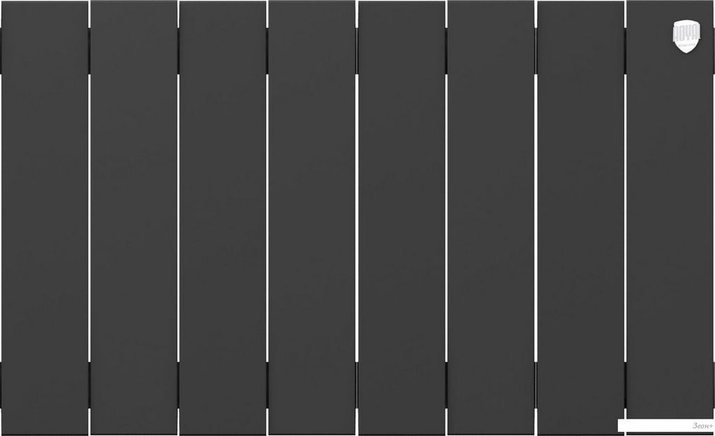 Биметаллический радиатор Royal Thermo PianoForte 300 Черный - 8 секций