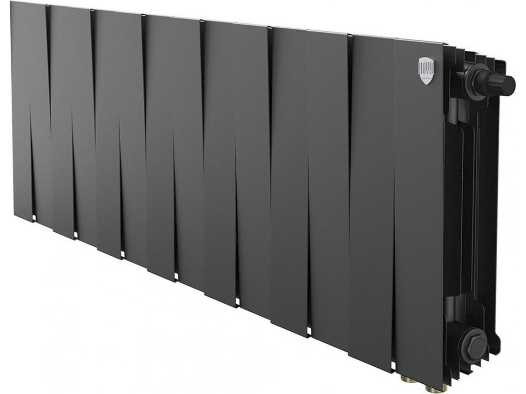 Биметаллический радиатор Royal Thermo PianoForte 300 Черный VR80 - 14 секций