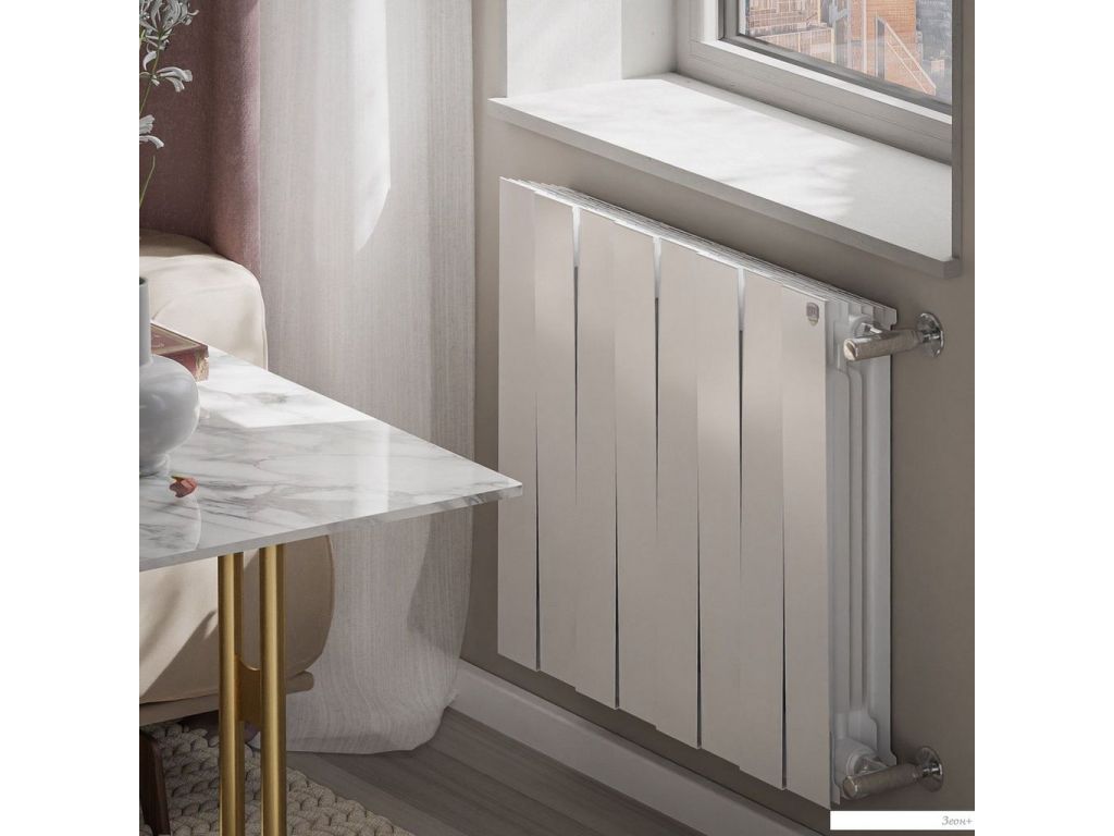 Биметаллический радиатор Royal Thermo PianoForte 500 Белый - 8 секций