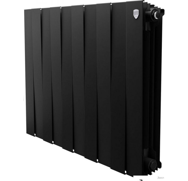 Биметаллический радиатор Royal Thermo PianoForte 500 Черный - 10 секций