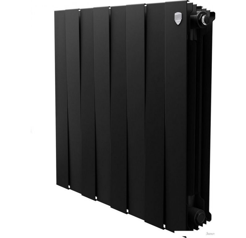 Биметаллический радиатор Royal Thermo PianoForte 500 Черный - 8 секций