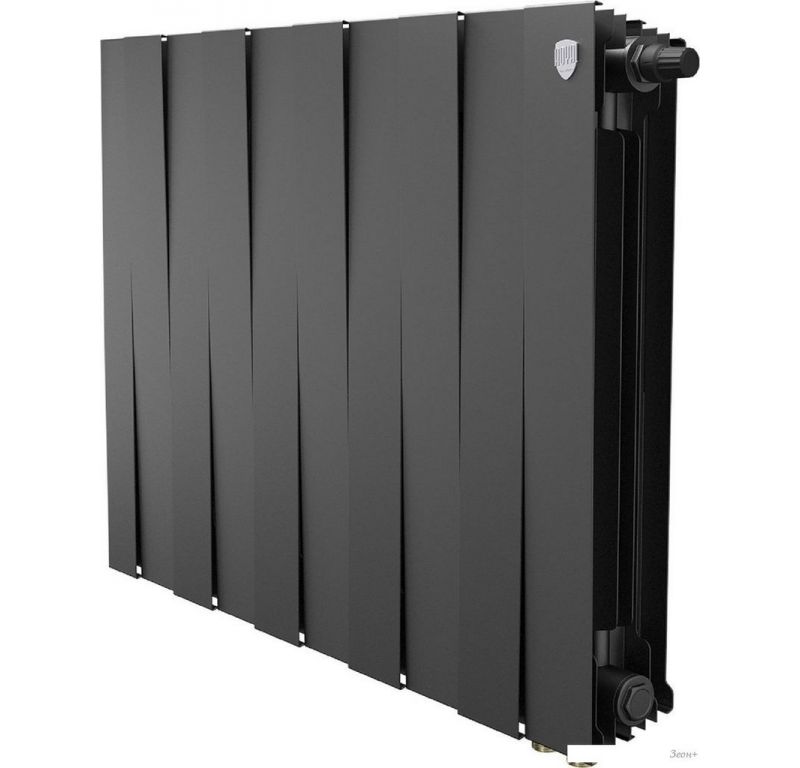 Биметаллический радиатор Royal Thermo PianoForte 500 Черный VR80 - 10 секций