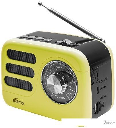 Радиоприемник Ritmix RPR-033 (лимонный)