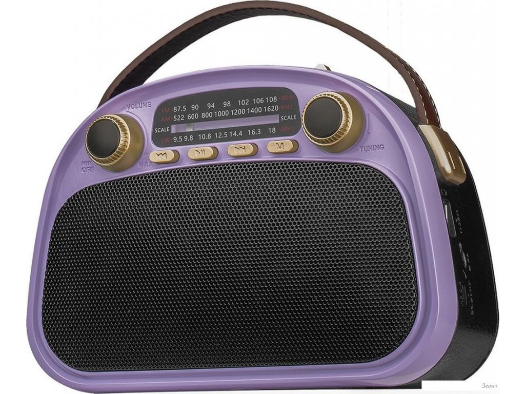Радиоприемник Ritmix RPR-040 (лавандовый)