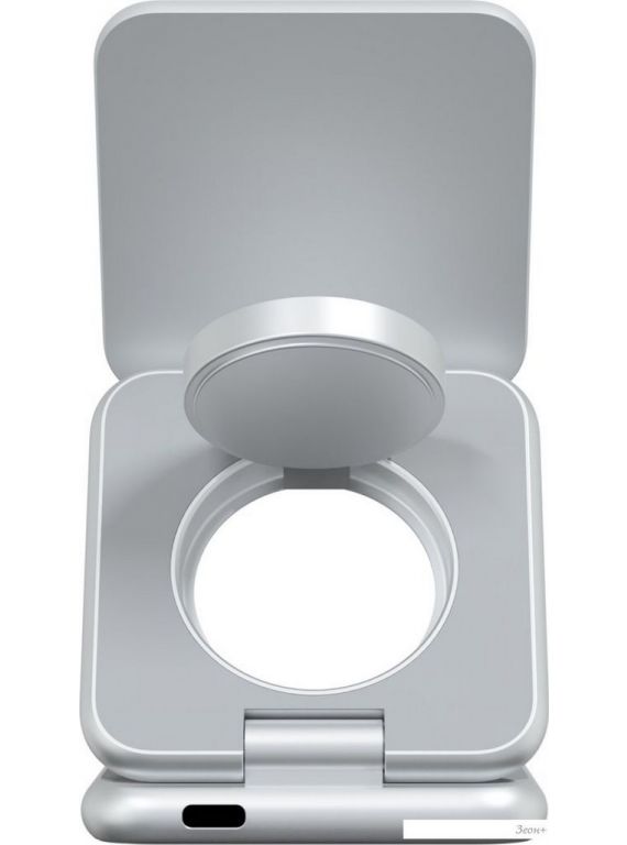 Беспроводное зарядное Magssory Fold Pro 3 в 1 WCH063 (серебристый)
