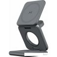Беспроводное зарядное Magssory Fold Pro 3 в 1 WCH063 (темно-серый)