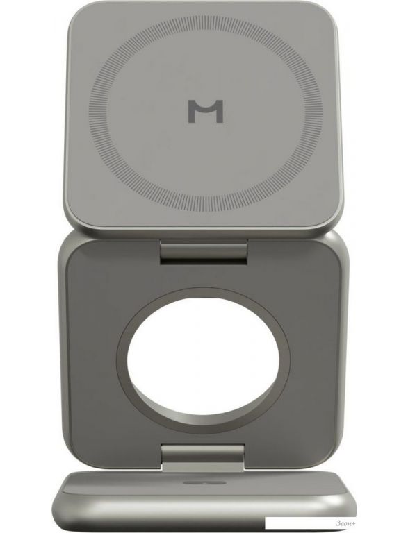Беспроводное зарядное Magssory Fold Pro 3 в 1 WCH063 (титановый)