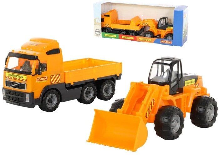 Полесье Volvo автомобиль бортовой + трактор-погрузчик 2371