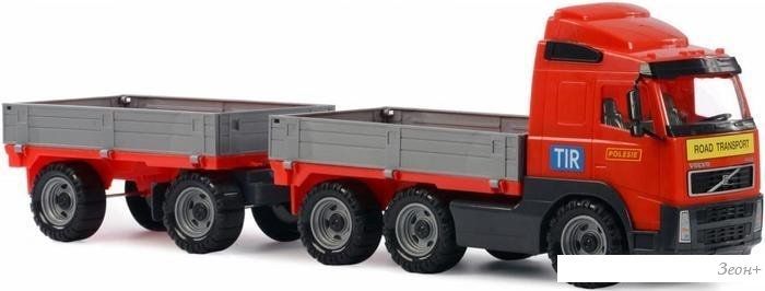 Полесье Volvo автомобиль бортовой с прицепом 9487