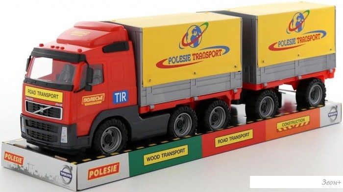Полесье Volvo автомобиль бортовой тентовый с прицепом 58294