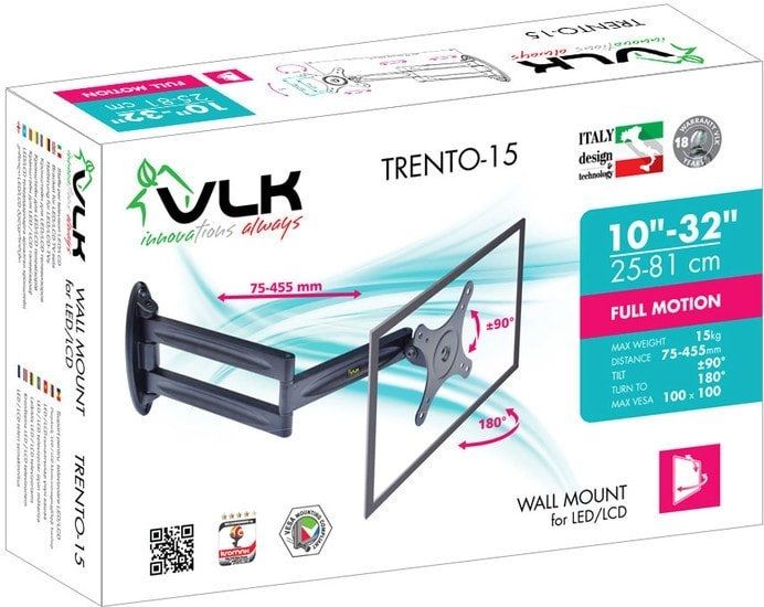Кронштейн VLK TRENTO-15b (черный)