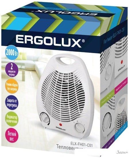 Тепловентилятор Ergolux ELX-FH01-C01