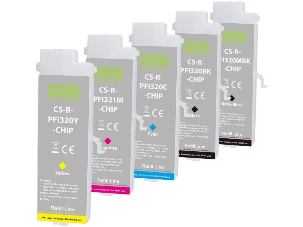 Картридж CACTUS CS-R-PFI321SET-CHIP