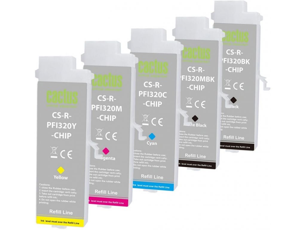Картридж CACTUS CS-R-PFI320SET-CHIP