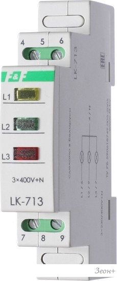 Реле напряжения Евроавтоматика F&F LK-713 EA04.007.002