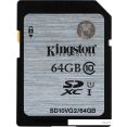 Карта памяти Kingston SDXC (Class 10) 64GB (SD10VG2/64GB)