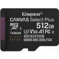 Карта памяти Kingston Canvas Select Plus microSDXC 512GB SDCS3/512GBSP