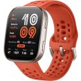 Умные часы Amazfit Bip 6 (титановый, с оранжевым силиконовым ремешком)