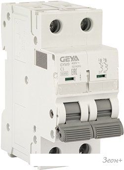 Выключатель автоматический GEYA GYM9 2P 1А C 6кА GYM92P1C