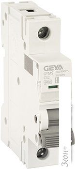 Выключатель автоматический GEYA GYM9 1P 32А C 6кА GYM91P32C
