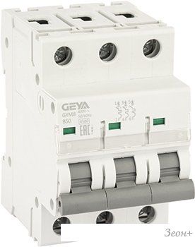 Выключатель автоматический GEYA GYM8 3P 50А B 4.5кА GYM83P50B