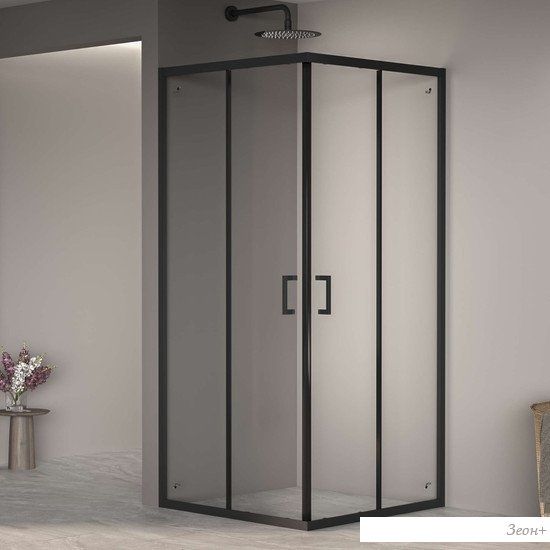 Душевой уголок RGW PA-030B 3508103099-14 90x90 (черный/прозрачное стекло)