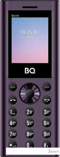 Кнопочный телефон BQ-Mobile BQ-1858 Barrel (фиолетовый)