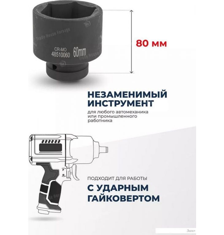 Головка слесарная FORSAGE F-48510060 (6390)
