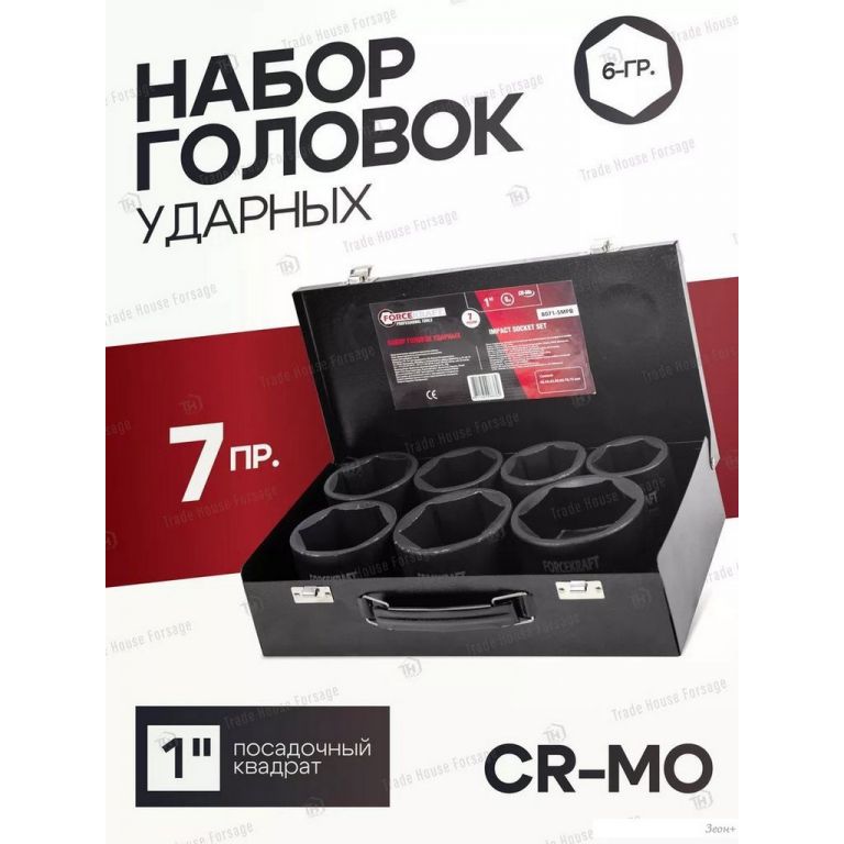 Набор головок слесарных ForceKraft FK-8071-5MPB (58496)