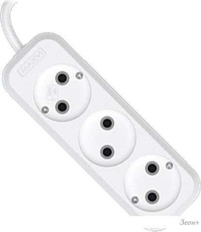 Удлинитель Maxvi PS-530 (3м, белый)